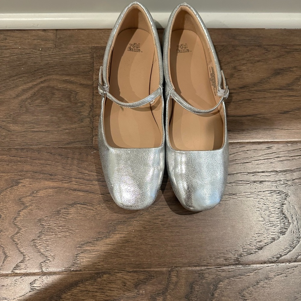 Wild Fable Silver Mary Jane Flats